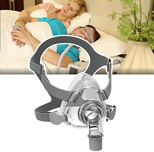 Máscara completa de gel de silicona, C-P-(AP) Sleeping Mask, con clips ajustables para la cabeza, ligero, para respirar, antinorante y ayuda al sueño, F5A-S
