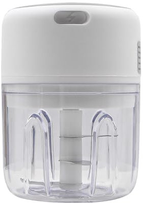 Tiardey Tritatutto Elettrico 250ML Mini Tritacarne Portatile Senza Fili Ricarica USB Tritatutto per Aglio Robot da Cucina per Verdure/Noci/Frutta/Carne/ECC.