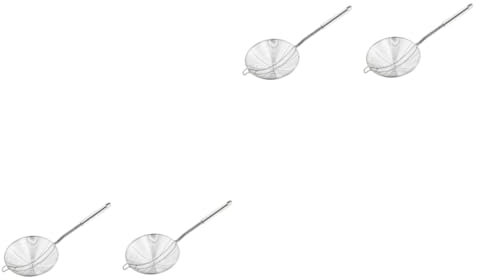 HEMOTON 2stücke Edelstahl Schöpflöffel Drahtsieblöffel Mit Ergonomischem Griff Für Hot Pot Frittieren Pasta Und Nudelgerichte Hitzebeständig Spülmaschinenfest Stabil Und Einfach Zu