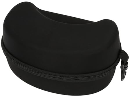 Dcaknri Skibrillen-Etui mit Karabiner, EVA-Hartschalen-Box, Reißverschluss, Brillenetui für Schneebrillen