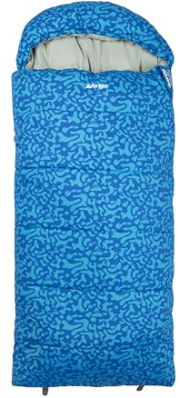 Vango Stellar Sac de Couchage Junior avec Capuche façonnée, isolée, Doublure Polaire Douce et Lisse, Protection zippée, Construction Double Couche pour Plus de Chaleur, idéal pour Enfants, garçons