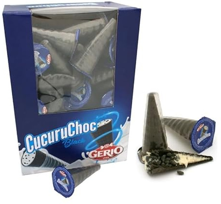Cucuruchos de Galleta Rellenos de Chocolate – Pack 60 Unidades | Snack Crujiente y Divertido Sabor Cacao | Ideal para Fiestas y Eventos (Crema Cacao y Bolitas Crujientes)