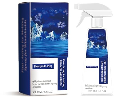 Watreketal Agente antinieve para descongelar hielo para parabrisas de coche, descongelador, removedor de hielo, agente de fusión, descongelador de parabrisas