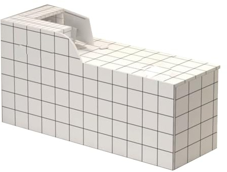Professionell receptionsdisk med låsbar låda och tangentbordsfack | for företag, hotell, kaféer(Grid - left,100cm)