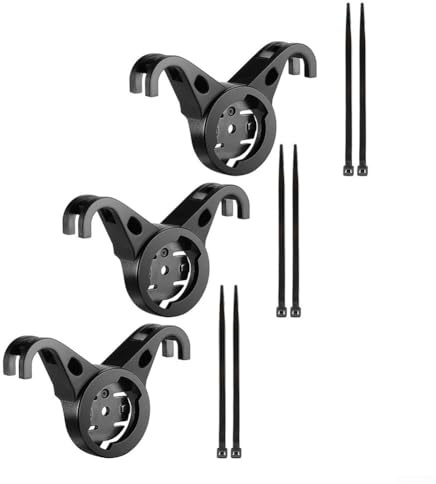 Volakebeing Black ABS Bicycle Rear Light Mount Saddle Bracket Compatible with West Bikings, Includes Cable Tie and Seat Tube Fitting, Easy Install Cycling Accessory(Bow bracket)