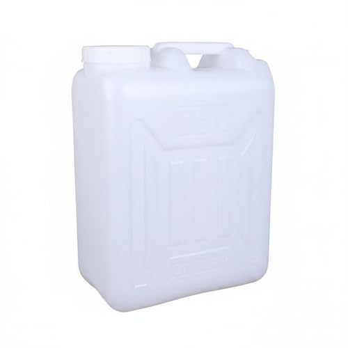 Qianly Garrafa de Plástico de 25 Litros Clase Alimenticio Bidón de Agua de Uso Alimentario Material HDPE Garrafa con Asa para Camping, 1KG