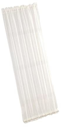 Panel De Cortina De Puerta De Patio De Cortinas De Puerta Francesa Semi Transparente, 3 Tamaños Disponibles, Paquete De 1 Piezas (Blanco) - W137xL183cm