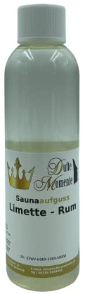 Saunaaufguss Limette-Rum 250ml Dufte Momente Sauna Aufguss Konzentrat Premium