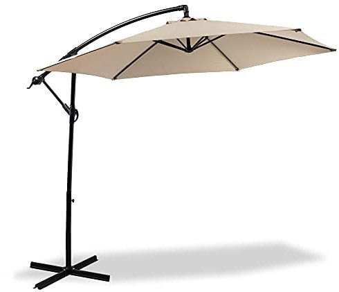 MaxxGarden Ombrellone Da Giardino - In Aluminio Da Esterno - Protezione UV - 3x3 m - Marrone
