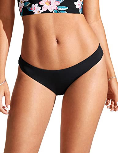 CRZ YOGA Slip Bikini per Donna Sexy Slip da Bagno Sportivo Costumi da Bagno da Allenamento Nero 42