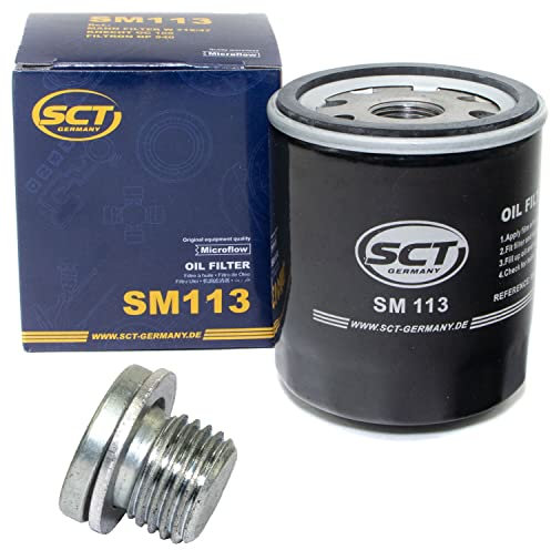 Ölfilter Motor Öl Filter SCT SM113 + Ölablassschraube 100497