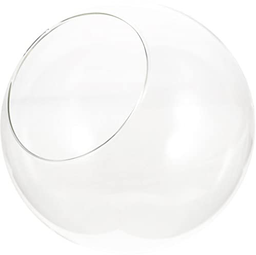 Uonlytech Eco-Flasche Rundes Glasgefäß Terrarienschale Runde Aquarienschalen Blumenvase Glas Mooshandwerk Glaskugeln Für Terrarien Saftiger Pflanzer Pflanzenflasche Moosfleck Luft Aquarium