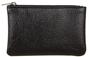 a Mini Portable Soft Cash Pouch Zipper Pockets Holder Leather Zip Change Wallet Coin Purse for Men Women