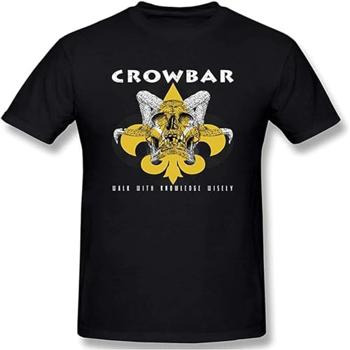 Zhan Zai Men Crowbar American Band Black T Shirts with Mens Short Sleeve T-Shirt Black M