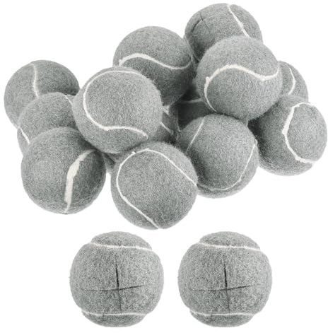 sourcing map Precut Walker Tennis Balls, 48Pcs - Tennis Balls for Chairs, Tennis Table Leg Covers, Felt Pad Glide Balls for Furniture Legs Floor Protection (Grey)
