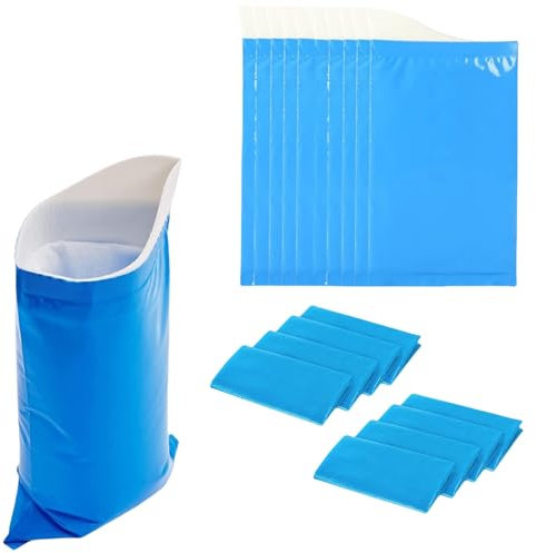 flintronic 8Pcs Disposable Urine Bags, 700ML Emergency Toilet Pee Bags, Portable Urine Bags for Men Women Kids Patient and Pregnant, Vomit Bags Travel Urinals for Camping Travel and Traffic Jam