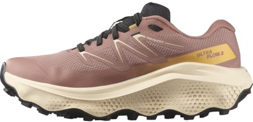 Salomon Damen Ultra Flow 2 Gore-TEX, vielseitige Trailrunning Schuhe für Komfort, ideal für Wanderungen und Trailrunning bei Outdoor-Abenteuern, Dunkelblau, 39 ⅓