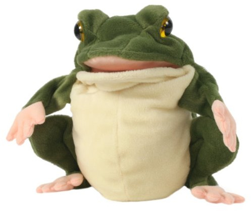 alles-meine.de GmbH Handpuppe - Frosch - Lurch Kröte Prinz Tier/Haustier Bauernhof Handspielpuppe - Handpuppen Kasperletheater - Kinder & Erwachsene - Quack Frosch/Prinz
