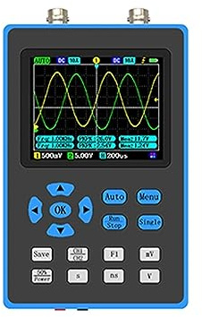 Osciloscopios de laboratorio Osciloscopio Digital de 2,8 pulgadas, ancho de banda de 120M, pantalla de sensibilidad Vertical de canal doble/único, análisis de espectro FFT, Medición precisa