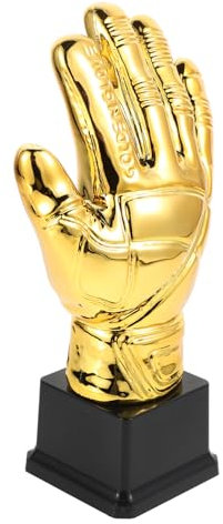 HEMOTON Premio Calcio Guanto da Portiere in Plastica Dorata, Riconoscimento Piccolo per Ragazzo Ragazza, Riconoscimento Partita e Competizioni Amatoriali Sportive