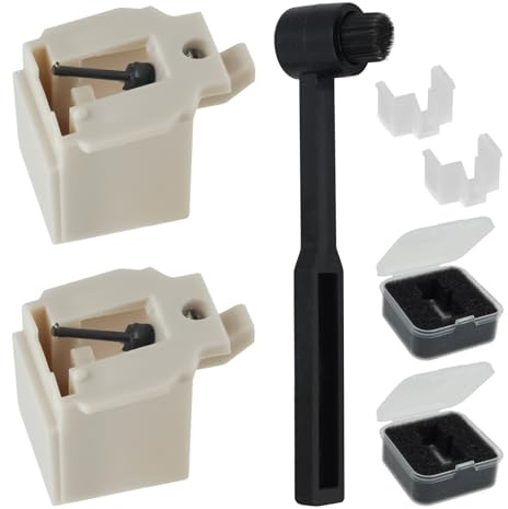 2-Pack ATN3600L Record Needle Replacement, Apply to PSLX300 / PSLX300USB Needle Replacement/PSLX200YE Audio Technica Needle Replacement Includes Including Brush