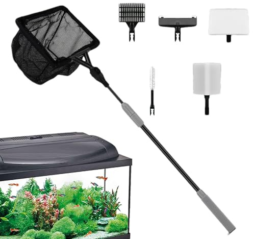 Generico Pulitore per Acquari | Strumenti di Manutenzione Acquario,Pulitore Multifunzionale per Vasche d'Acqua - per Interni, Casa, Acqua, Acqua Salata, Terrario, e Sabbia
