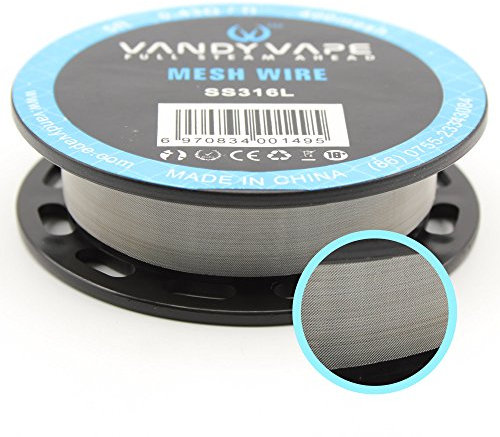 SS316L VandyVape Wire Wickeldraht Draht RBA RDA RDTA RTA Verdampfer, Atomizer, Vandy Vape Edelstahl (MESH - 400mesh)