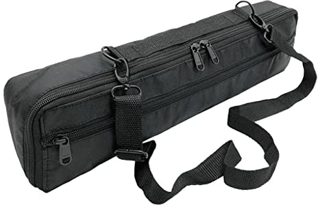 T TOOYFUL 16 Holes Flute Case Cover Carrying Bag Black Plushed with Shoulder Strap