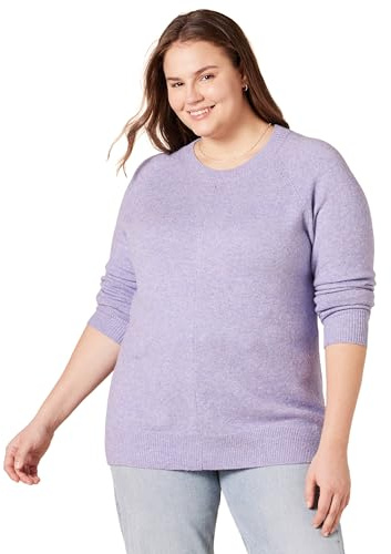 Amazon Essentials Damen Regular-Fit Langarm-Pullover Rundhalsausschnitt