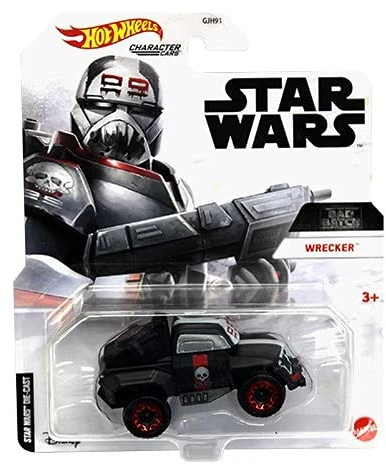 Hot Wheels Character Cars Star Wars The Mandalorian Bad Batch Wrecker 1:64 Scale Collectible Diecast Model Car