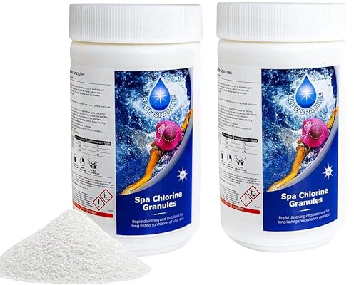 2 Kg Stabilised Chlorine Granules for Hot Tubs, Spas, Swimming Pools, Fast Dissolving for Rapid Water Disinfecting, Cleaning and Pool Water Treatment | Fast Dissolving Granules, Rapid Water Disinfecting and Cleaning, for Hot Tubs, Spas and Swimming Pools