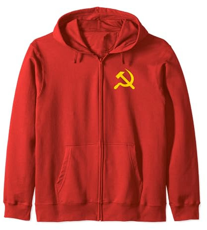 Hammer und Sichel Symbol CCCP UdSSR Sowjetunion Kapuzenjacke