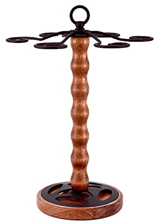 Wine Glass Holder, Style Artistic Quality Retro Wood Cup Holder Can Hang 6 Goblet Wine Rack Family Bar Storage Shelf Bar Tools