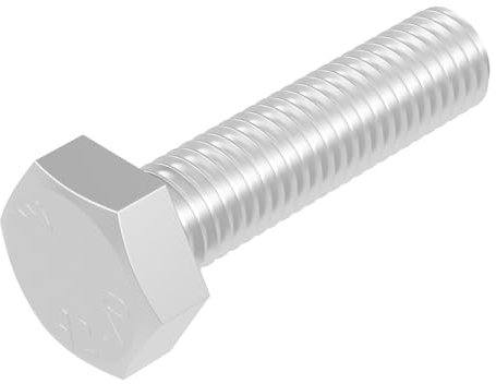 SECCARO Sechskantschraube M12 x 50 mm, Edelstahl V2A VA A2, DIN 933 / ISO 4017, Außensechskant, 20 Stück
