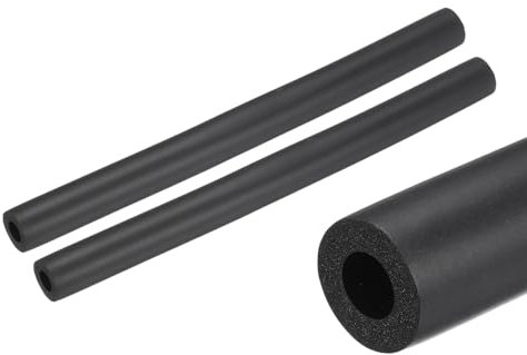 QUARKZMAN 2pz 10 Tubo Isolante per Tubi 10mm ID 20mm OD Tubo in Schiuma per Supporto Impugnatura, Nero