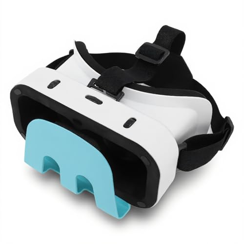 VR Headset, Komfortable 3D VR Brille Virtual Reality Headset für Schalter OLED, HD Objektive Einstellbare Atmungsaktive Komfortable 3D VR Gläser für Gamer