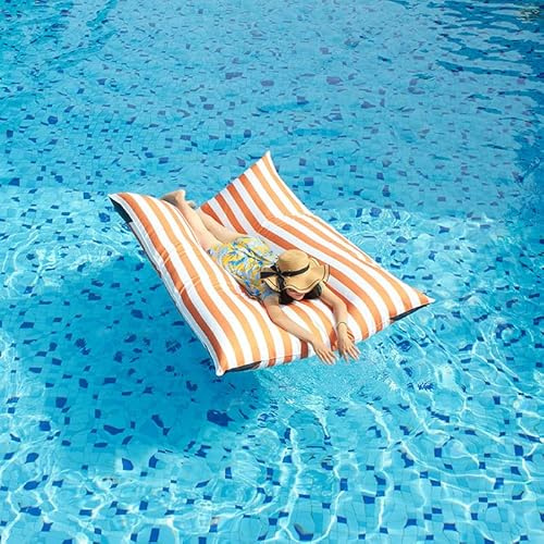 Sitzkissen Sofa Beanbag Schwimmbad Bohnenbeutel Sofa Floating Bohnenbeutel Outdoor Wasserdichte Große Schwimmende Bohnenbeutel Riesiger Pool Seitlicher Sitzsack Stuhl Auf Dem Wasser (Ohne Füllung),Rot