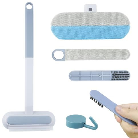 VicBou Tierhaarentferner Fusselbürste Multifunktionale Reinigungsbürste 4 in 1 Wiederverwendbares Mehrzweck-Reinigungswerkzeug für Sofas, Teppich, Kleidung, Glas