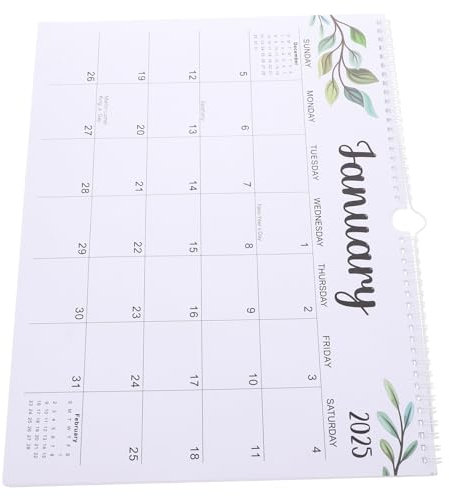 Lurrose Wandkalender Monate Januar Bis Juni Spiralbindung Abreißbares Design Monatskalender Zum Aufhängen Familienplaner Bürokalender Hängekalender Memokalender Trockenlöschkalender