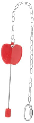 HYTROVE Support à Fruits Et Légumes Acier Inoxydable pour Oiseaux Jouet Exploitation pour Perroquets Et Petits Oiseaux Distributeur De Nourriture Suspendu Accessoire Pratique pour Cage