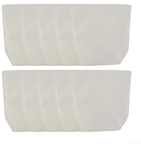 Lot de 10 filtres pour aspirateur compatibles avec les aspirateurs à main Einhell TE-HV 18/06 Li-Solo et TE-VC 18 Li-Solo