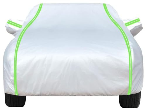 Silber Autoabdeckplane Outdoor für Mini Convertible F57 2021-Cabriolet, Oxford Stoff Autoplane Windschutz Wasserdicht Schutzhülle Outdoor Garagen Car Cover