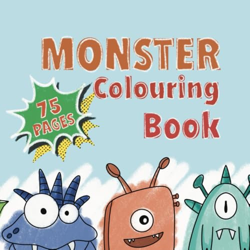 Monster colouring book: Fun Coloring Pages of Friendly Monsters for Kids