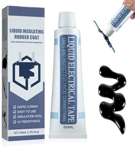 DSuoJianYng Ruban isolant liquide, colle isolante étanche, ruban d'étanchéité électrique liquide, pâte de réparation de câbles de données étanche, bonne isolation, ignifuge