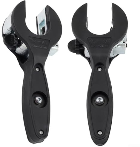 CYRENT 2-teiliges Aluminium-Ratschen-Rohrschneider-Set, Ratschen-Rohrschneider für Präzision zum Schneiden von 8 ~ 29 mm und 6 ~ 23 mm Rohren (A)