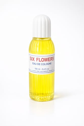 Six Flowers Eau de Cologne, Classic Floral Fragrance, 160ml (1 Bottle)