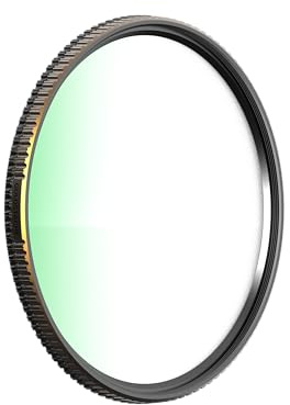 PolarPro - Filtro Polarizador Circular Goldstache - Efecto Neblina Dorada Sutil - Aluminio - 46 mm - Edición Shortstache