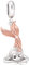 GNOCE Mermaid Girl Charm Pendants 925 Sterling Silver Rose Gold Charms for Women Fit All Bracelets Gift for Her