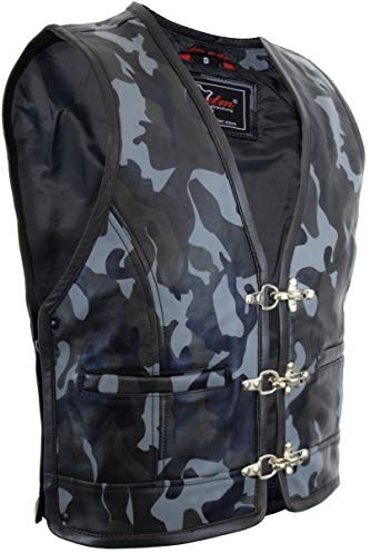 MDM - Gorro de piel para hombre, diseño de camuflaje