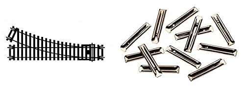 Hornby R8073 00 Gauge Right Hand Point Track & Pack of 12 R910 Fishplates